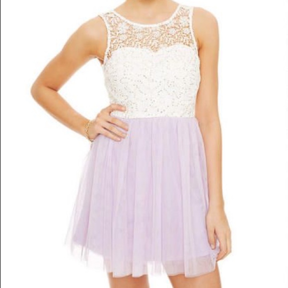 Delia’s - crochet sequin dress